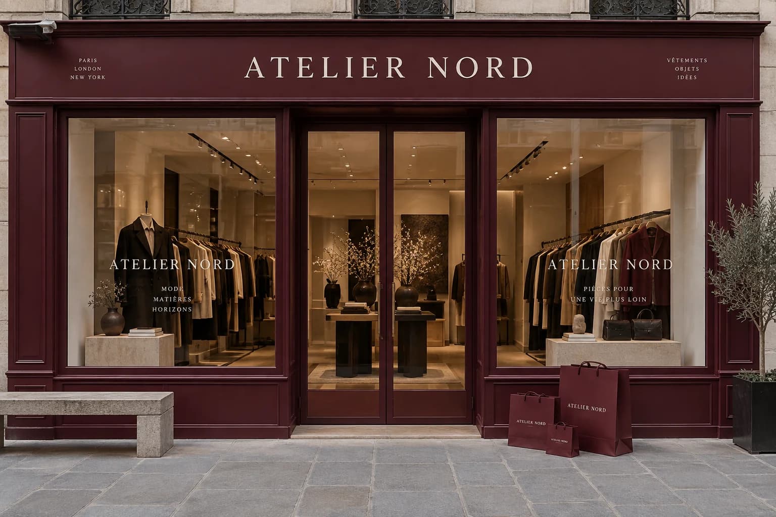 Illustration du concept ATELIER NORD — projet fictif