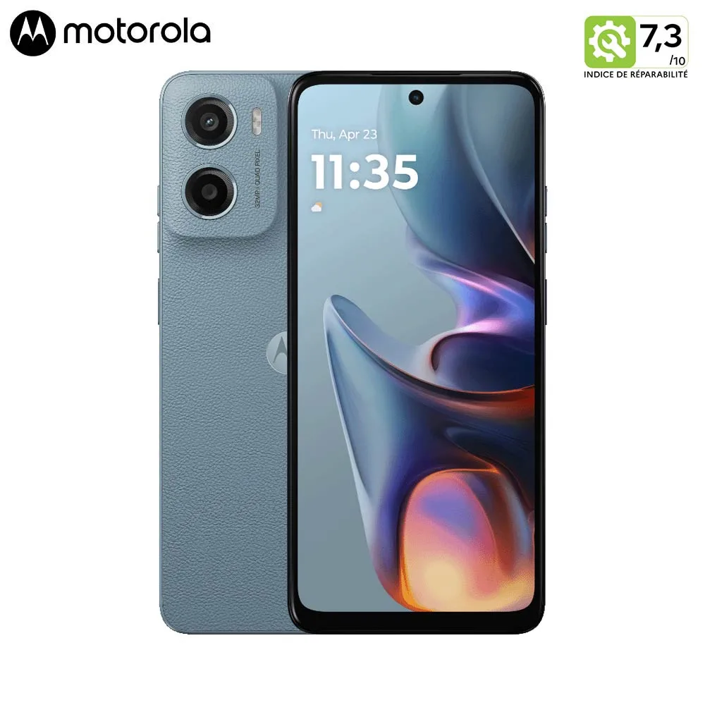 Smartphone Motorola Moto E15 64GB NEUF Misty Blue